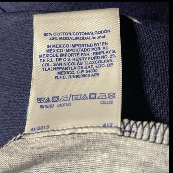 CHAMPION TWO PIECE LONG SLEEVE PAJAMA SET WOMEN SLEEPWEAR BLUE COLOR SIZE MEDIUM - Picture 12 of 12